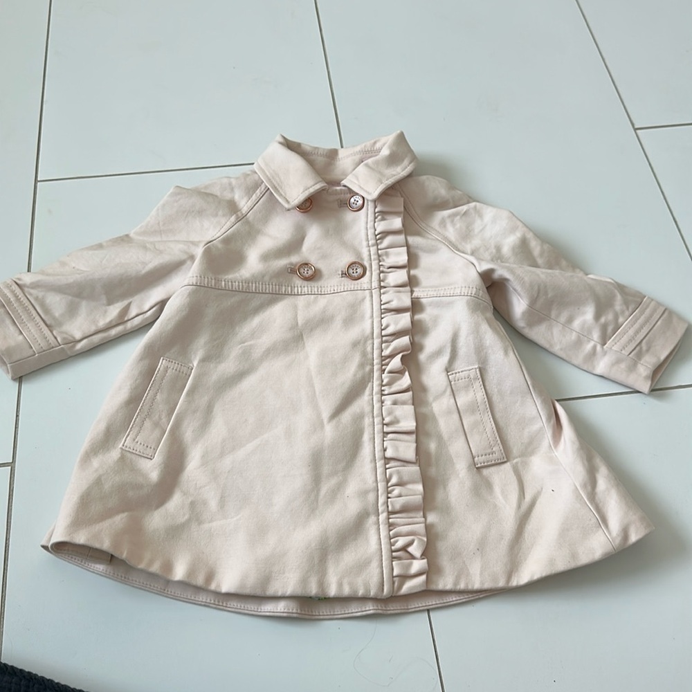 Ted by Ted baker girls pink jacket trench coat 12/18m